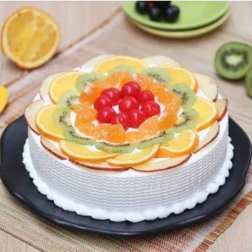 tempting fruit cake half kg eggless